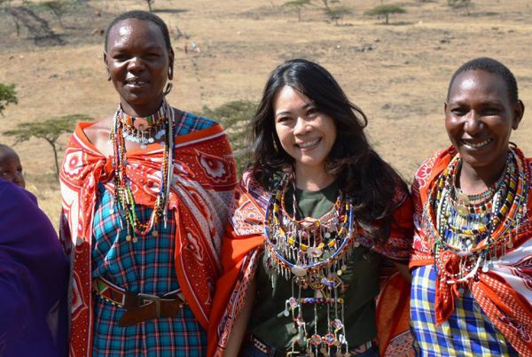 Claudia with group of indigenous peoples