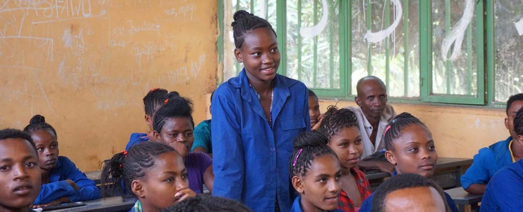 Group of Young children in classroom