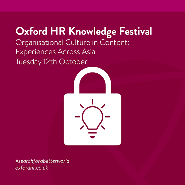 Knowledge Festival October 2021: Organisational Culture in Context: Experiences Across Asia