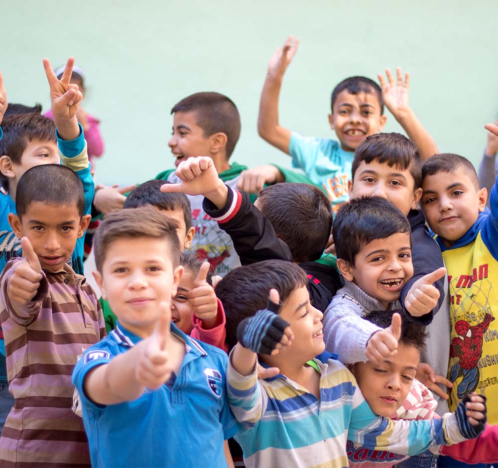 Group of children that Jusoor help