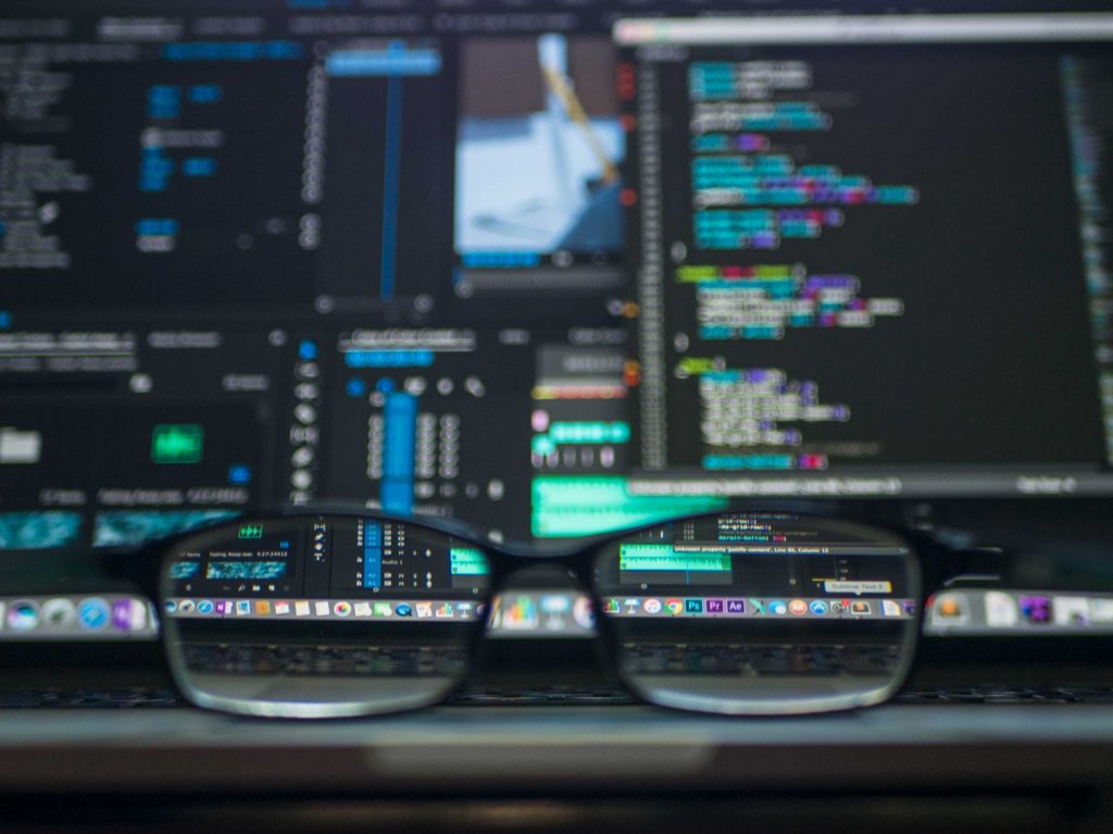 Looking through glasses at code