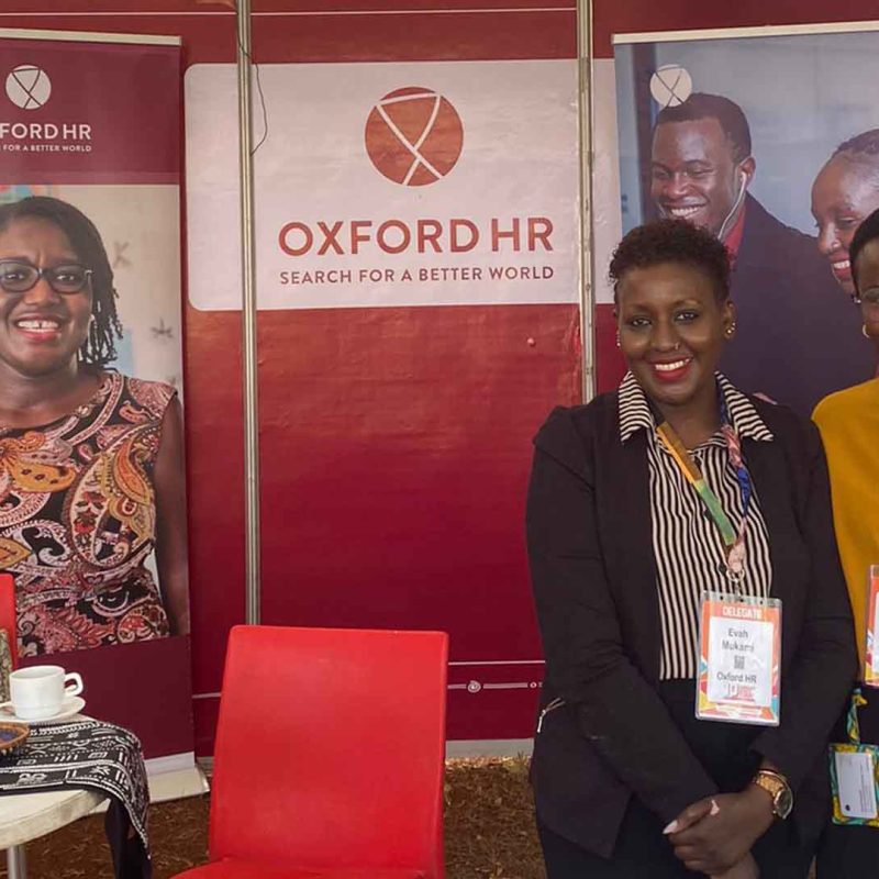 Gloria and Evah from the Oxford HR team at Sankalp