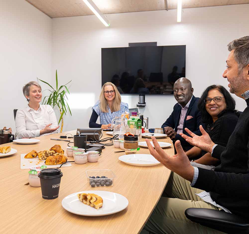 Zoe and ETP team chatting in meeting