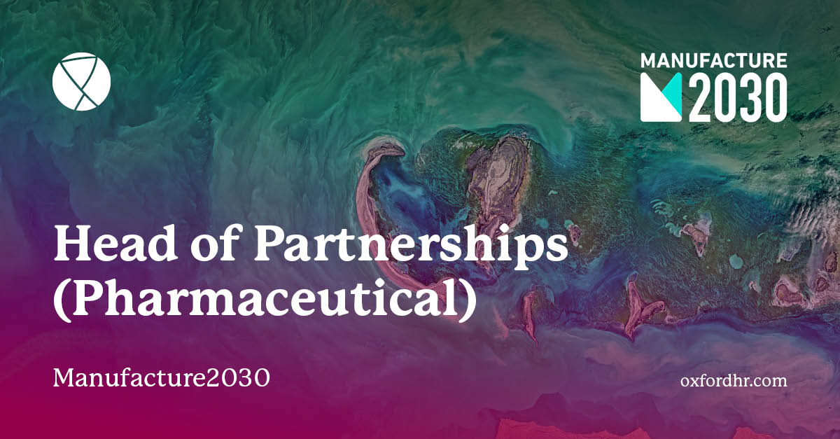 Manufacture2030 - Head of Partnerships (Pharmaceutical)