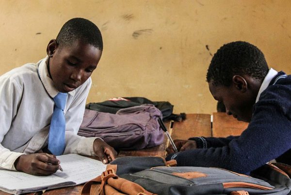 Two young male students