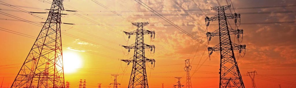 Pylons in sky