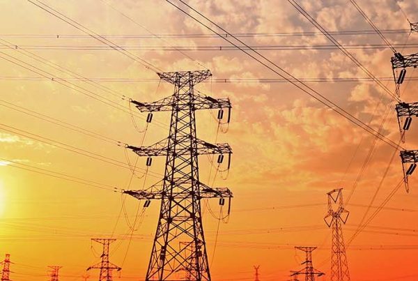 Pylons in sky