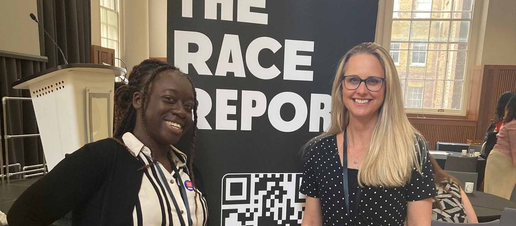 Zoe and Grace at the RACE Summit 2025