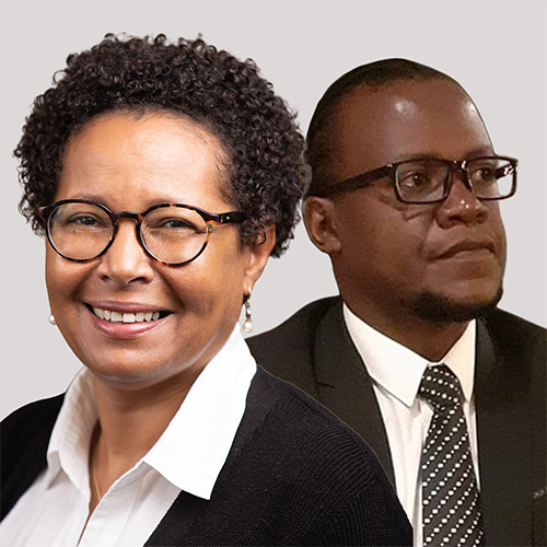 Helen Dalton and Peter Irungu