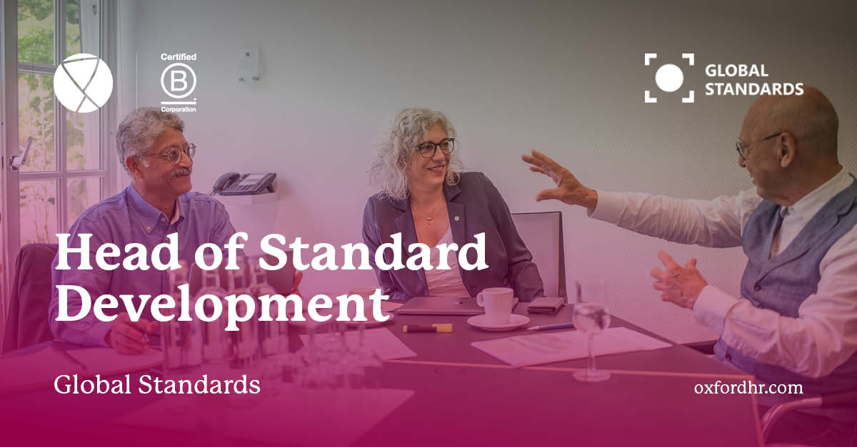 Global Standards - Head of Standard Development