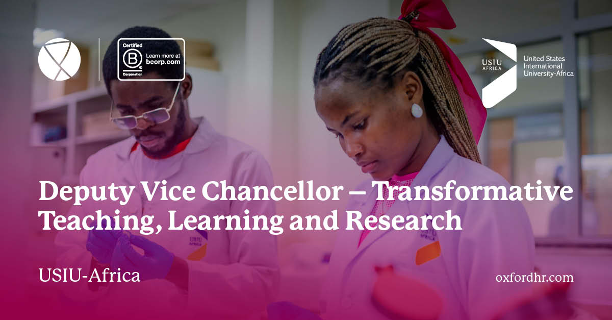 USIU-Africa - Deputy Vice Chancellor - Transformative Teaching Learning and Research